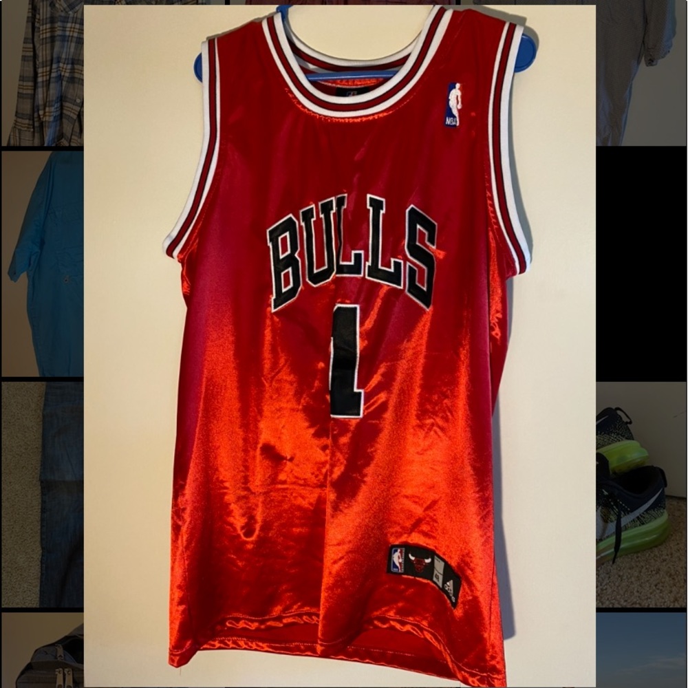 Authentic NBA Bulls Rose Jersey